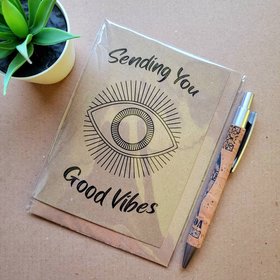 Sending good vibes card - positive thoughts