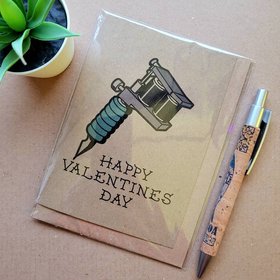 Tattoo Valentines day Card