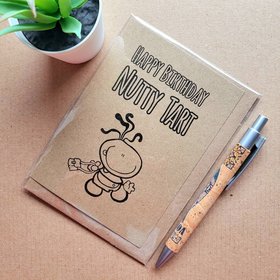 Funny Bubblegum 1990s Birthday card - Nutty Tart