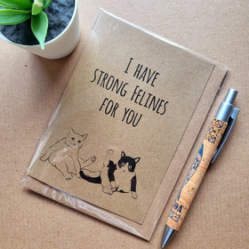 Funny Cat Valentines Card