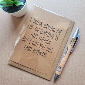 Funny Boss Birthday Card - To manager from Employee