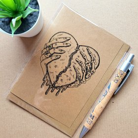 Horror Zombie Heart Valentines card