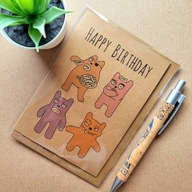 Rex the Runt 1990s Birthday Card
