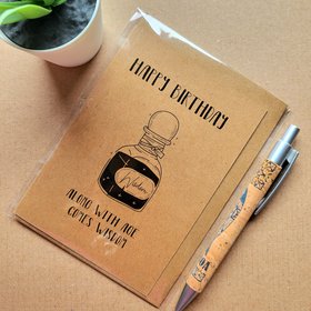Funny Witchcraft Birthday card