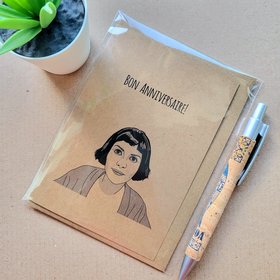Funny Amelie Birthday Card - Bon Anniversaire