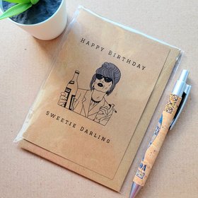 Funny Absolutely Fabulous Birthday card