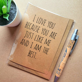 Funny Rude I love you card