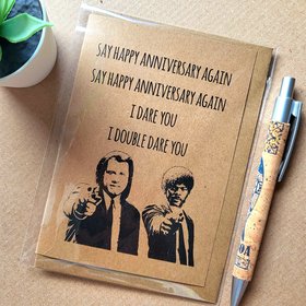Funny Pulp Fiction Anniversary Card