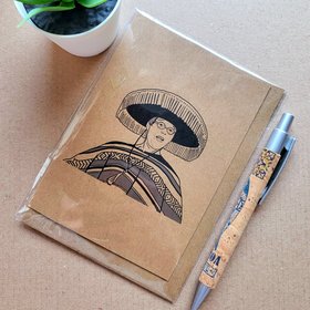 Funny Giles Buffy Sombrero Card