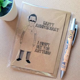 Funny Bobs Burgers Anniversary Card