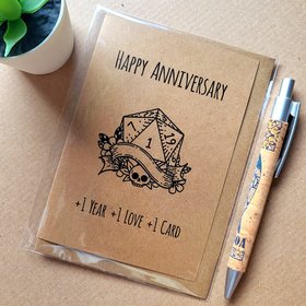 Funny DnD Anniversary Card - Dungeons and Dragons