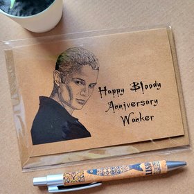 Funny Buffy Spike Anniversary Card