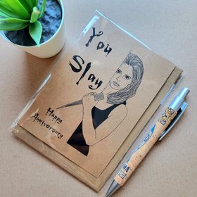Funny Buffy Wedding Anniversary Card