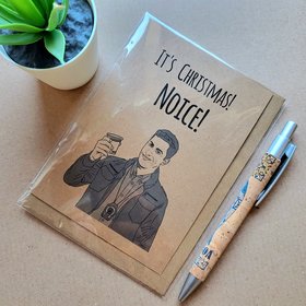 Funny Brooklyn Nine nine Christmas card - Jake Peralta