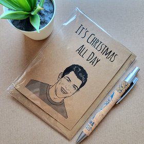 Funny New girl Christmas card - Schmidt All Day