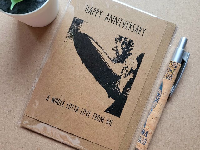 Funny Led Zeppelin Anniversary Card