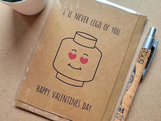 Funny Lego Valentines card