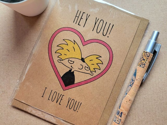 Funny Hey Arnold Valentines card