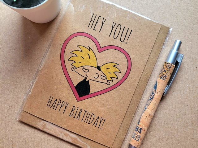 Funny Hey Arnold Birthday card