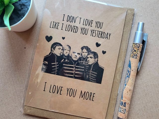 My Chemical Romance Valentines card