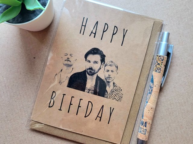 Funny Biffy Clyro Birthday card