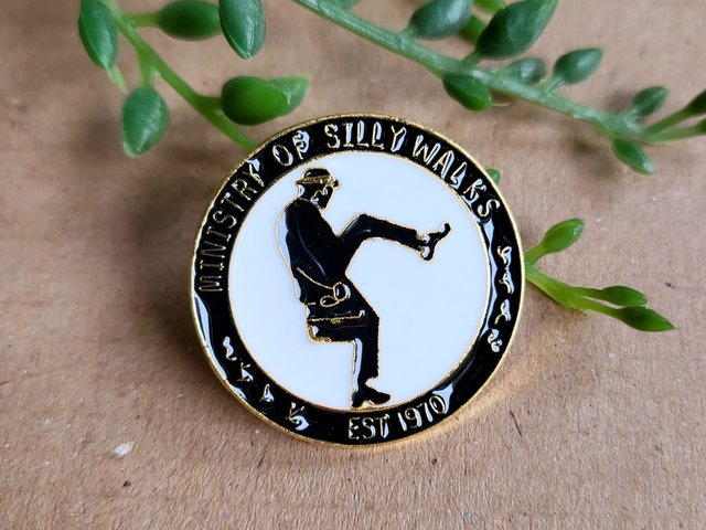 Monty Python Silly Walks Enamel Pin badge