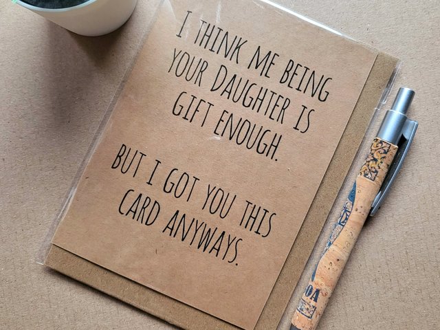 Funny Rude Card from Daughter 
