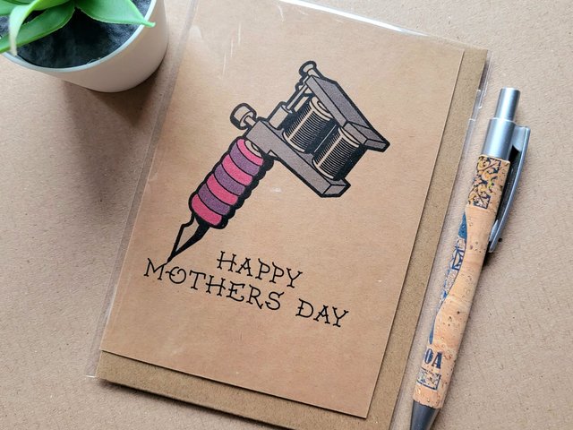 Tattoo Mothers Day Card