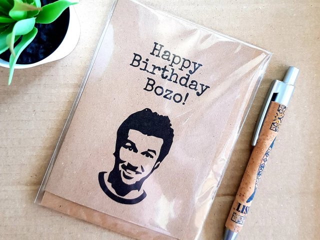 Always Sunny Birthday Card - Bozo Mac its Always Sunny in Philadelphia Blank Card