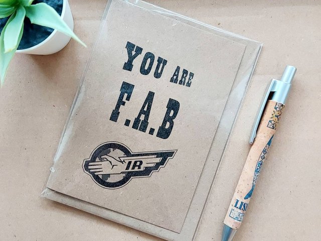 Thunderbirds valentines Card - You are FAB