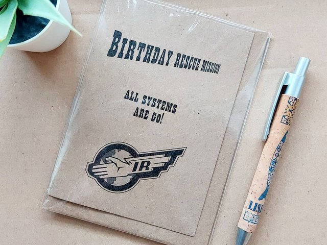 Thunderbirds Birthday Card - All systems are go!