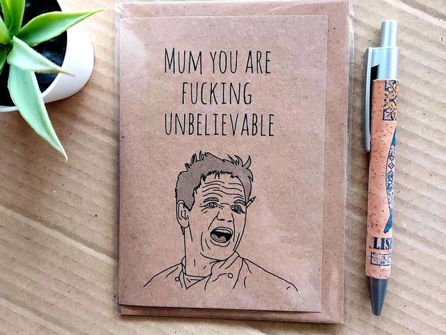 Funny Gordon Ramsay Mum Card