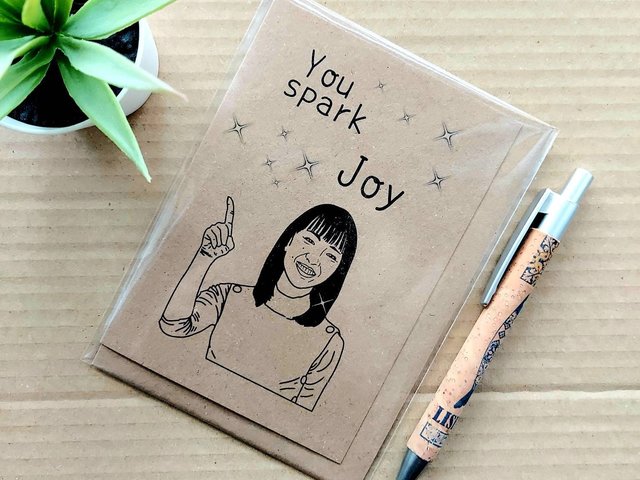 Funny Marie Kondo Card - You spark Joy Card