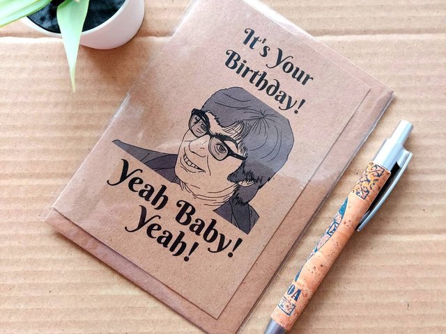 Austin Powers Birthday Card - Yeah baby yeah!