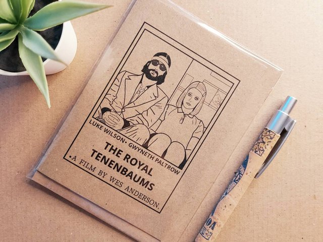 Wes Anderson Birthday Card - The Royal Tenenbaums