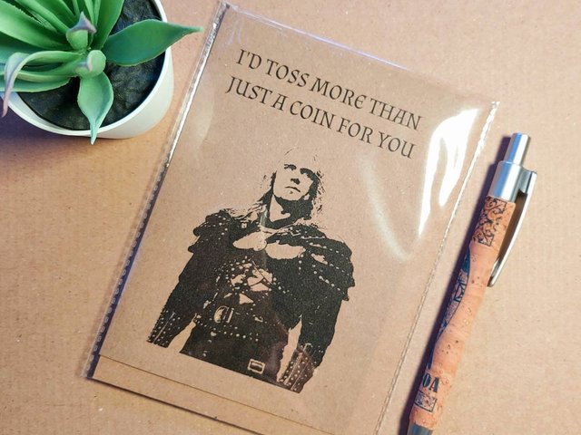 Funny The Witcher Valentines Card, uk free delivery, perfect card for a fan of the tv show the witcher