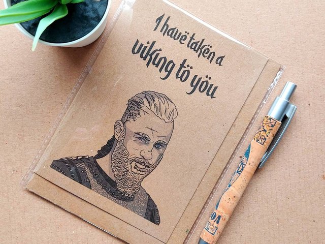 Funny Vikings Valentines Card - Ragnar