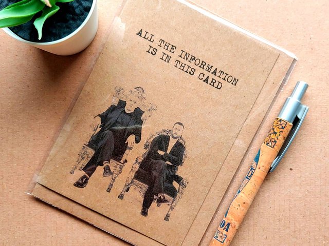 Funny Taskmaster Birthday Card. Perfect Card for a Fan of the hit TV show Taskmaster. Featuring Greg Davies and Alex Horne