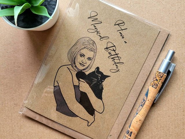 Sabrina the Teenage Witch Birthday Card