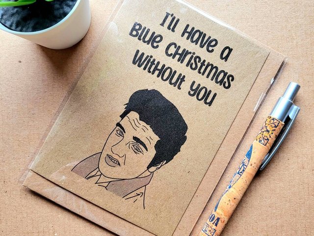 Funny Elvis Christmas card
