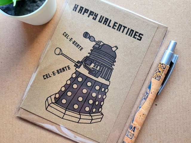 Funny Doctor who Valentines Card - dr who dalek