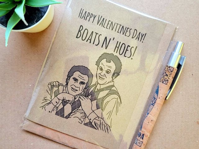 Step Brothers Valentines day Card - Boats and Hoes