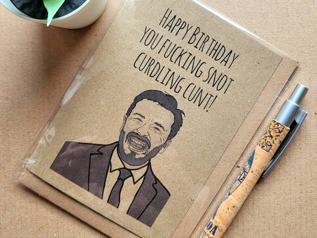 Funny Ricky Gervais Birthday Card