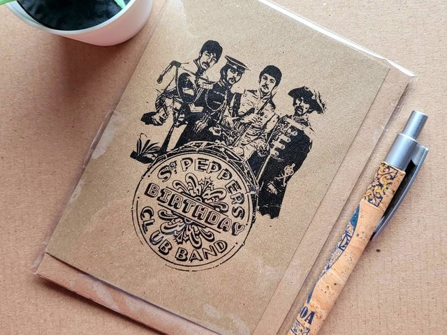 The Beatles Birthday Card - Sgt peppers lonely hearts club band