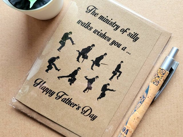 Monty Python Fathers day Card - Ministry of silly walks Funny Card
