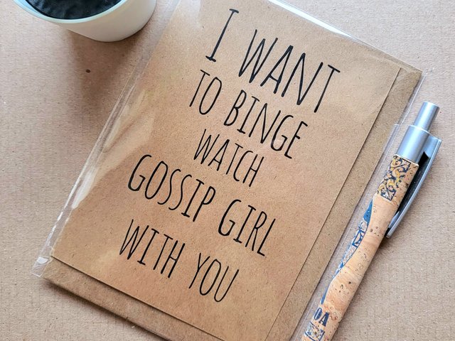 Gossip Girl Birthday Card