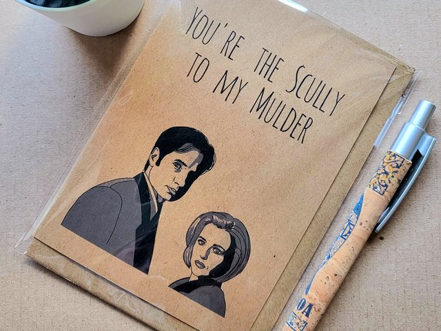 Funny X Files Valentines Card