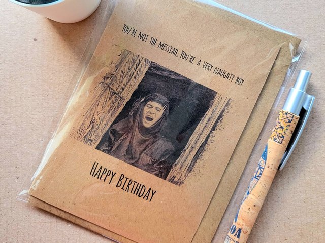 Funny Monty Python Birthday Card - Life of Brian