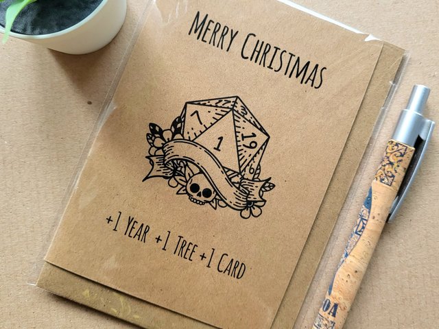 Funny DnD Christmas Card - Dungeons and Dragons