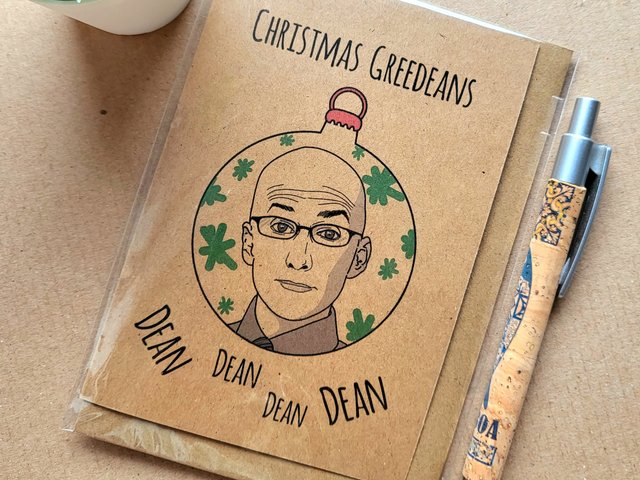 Funny Community christmas card - dean dean dean